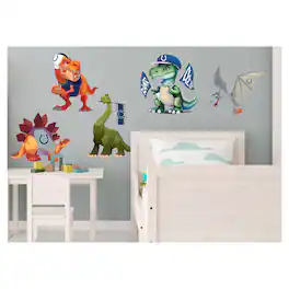 Fan Creations - Indianapolis Colts Dinosaurs Wall Decal Set - Multicolor