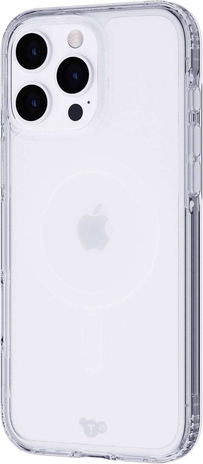 Front. Tech21 - Tech21 EvoClear MagSafe Case for iPhone 16 Pro Max - Clear - Clear.