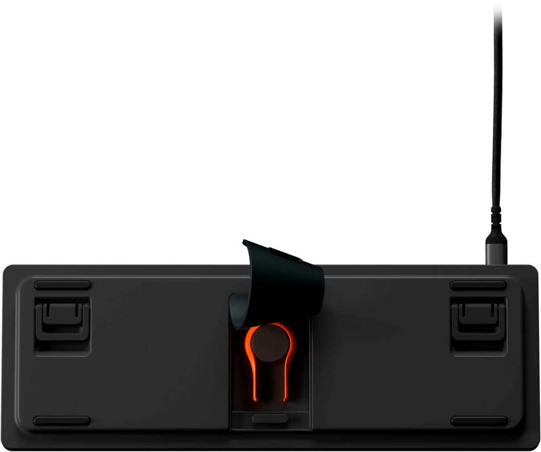 Alt View 18. SteelSeries - Apex Pro Mini 60% V2 Wired Mechanical OmniPoint Adjustable HyperMagnetic Gaming Keyboard with Rapid Tap - Black.