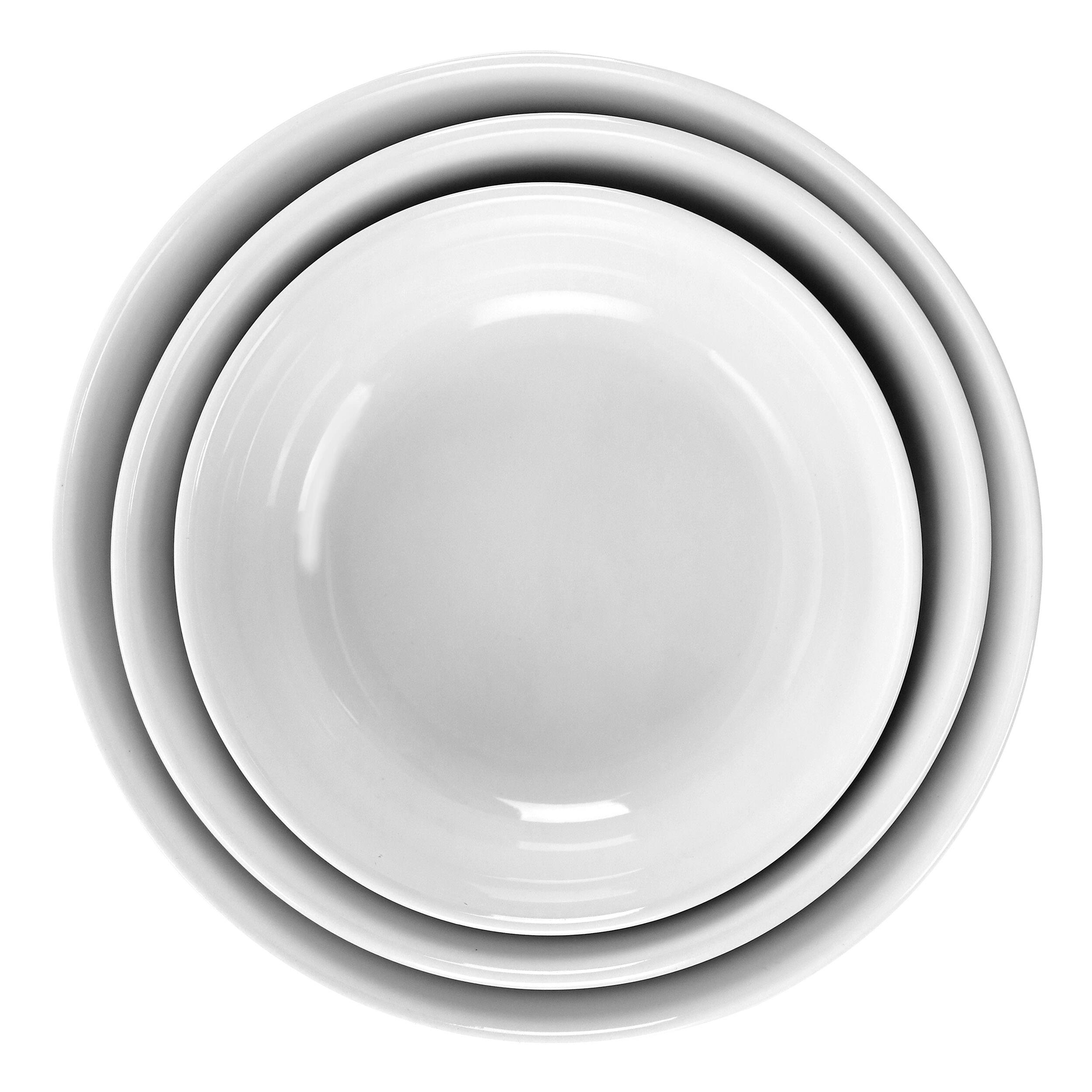 Alt View 5. Gibson - Gibson Elite 4 Piece Bowl Set with Metal Rack - White.