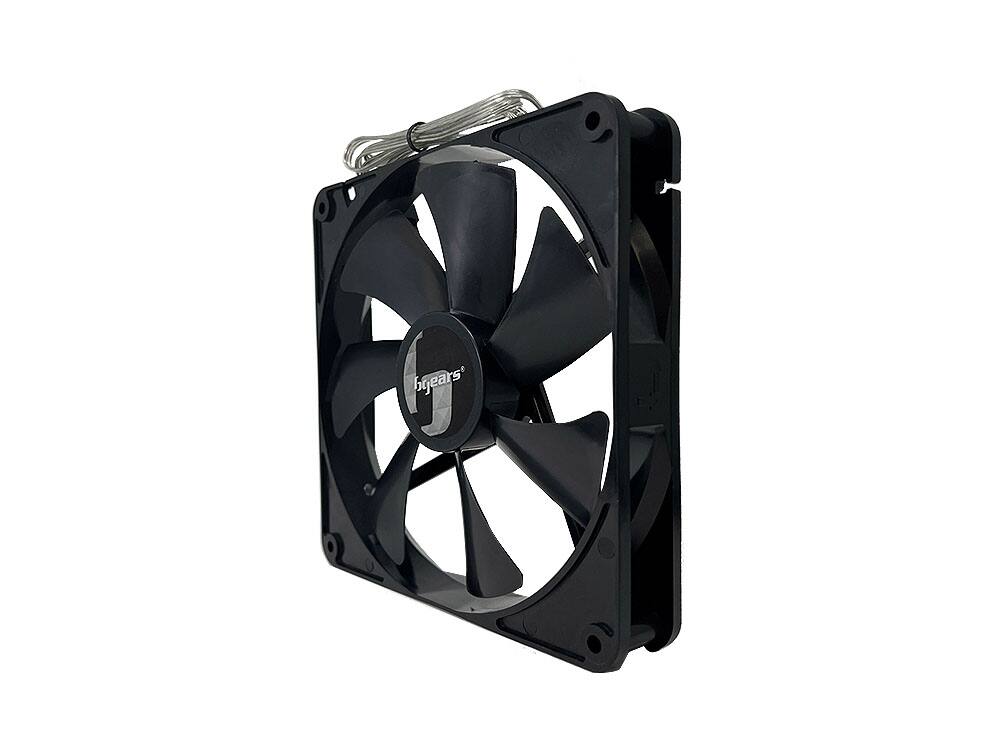 Angle. Bluegears - b-Blaster 140mm 2 Ball High Speed 1800 RPM with Extreme Airflow of 103 CFM. 3 pin 3 wires fan. - Black.