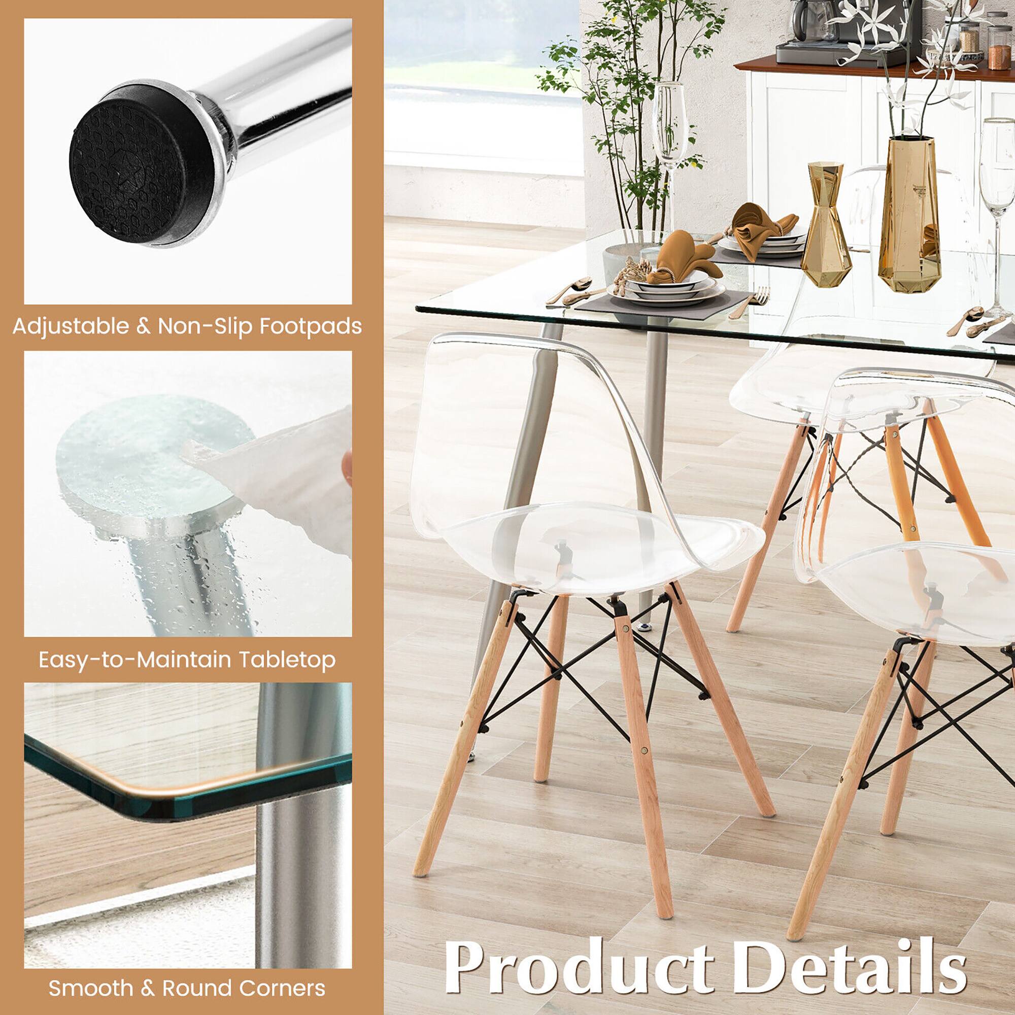 Adjustable & Non-Slip Footpads  
Easy-to-Maintain Tabletop  
Smooth & Round Corners  

Product Details