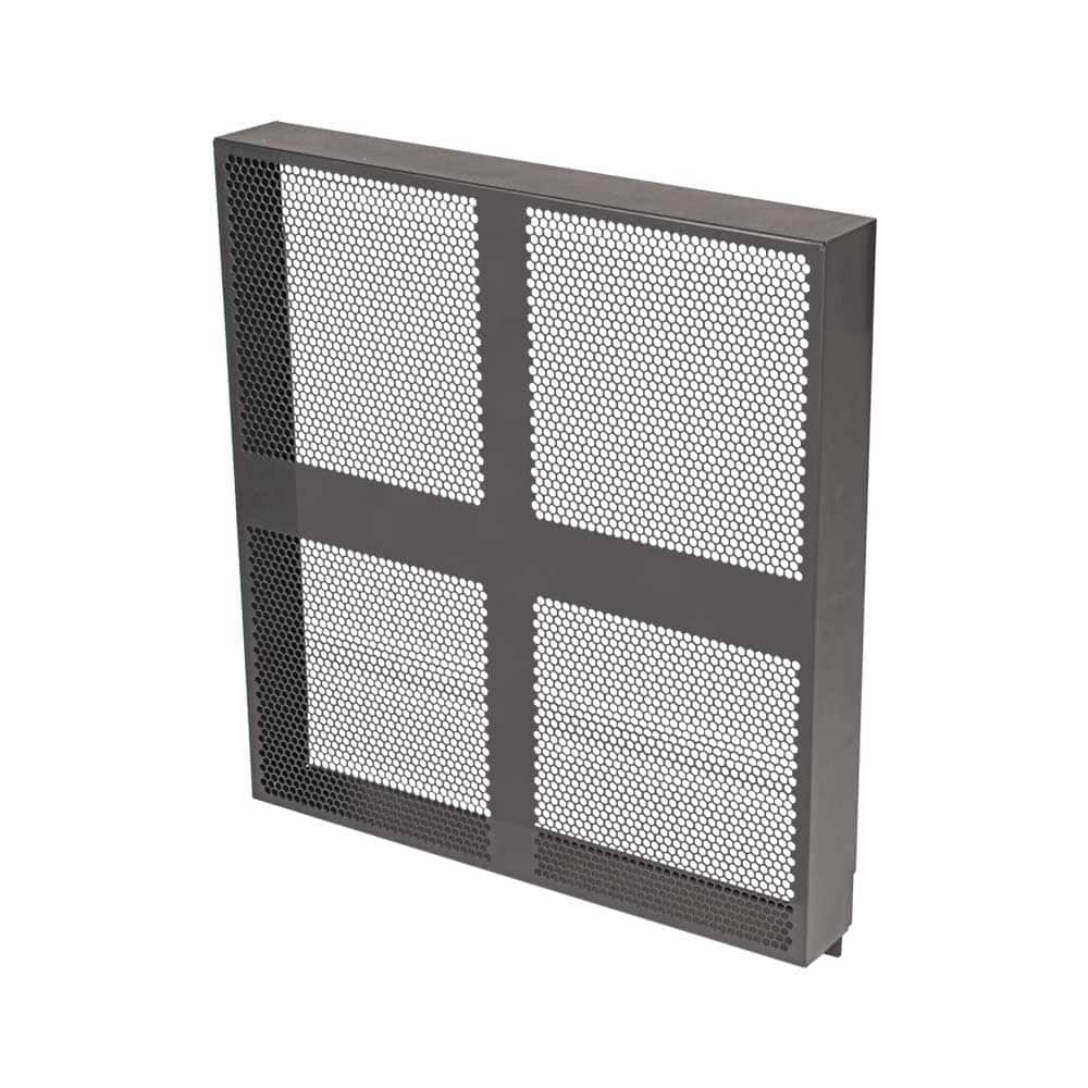 RackSolutions - 12U Front Cover for Open Frame Wall Mount Rack - Black