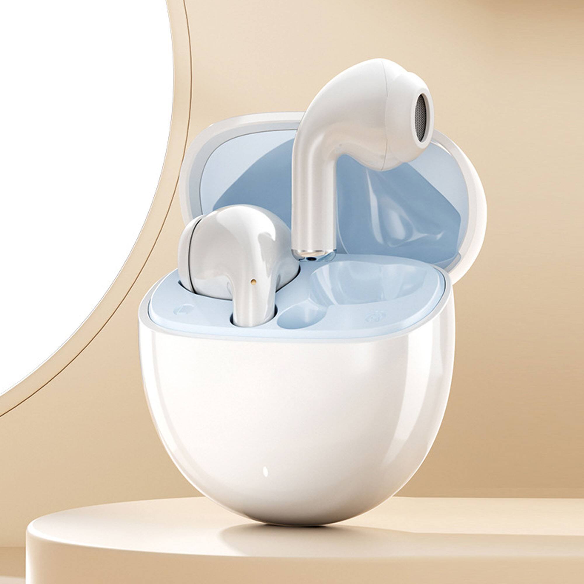 Front. YONWAY - In-Ear Bluetooth Headphones, High-Quality Headphones with Ultra-Long Battery Life, Waterproof for Everyday Use.