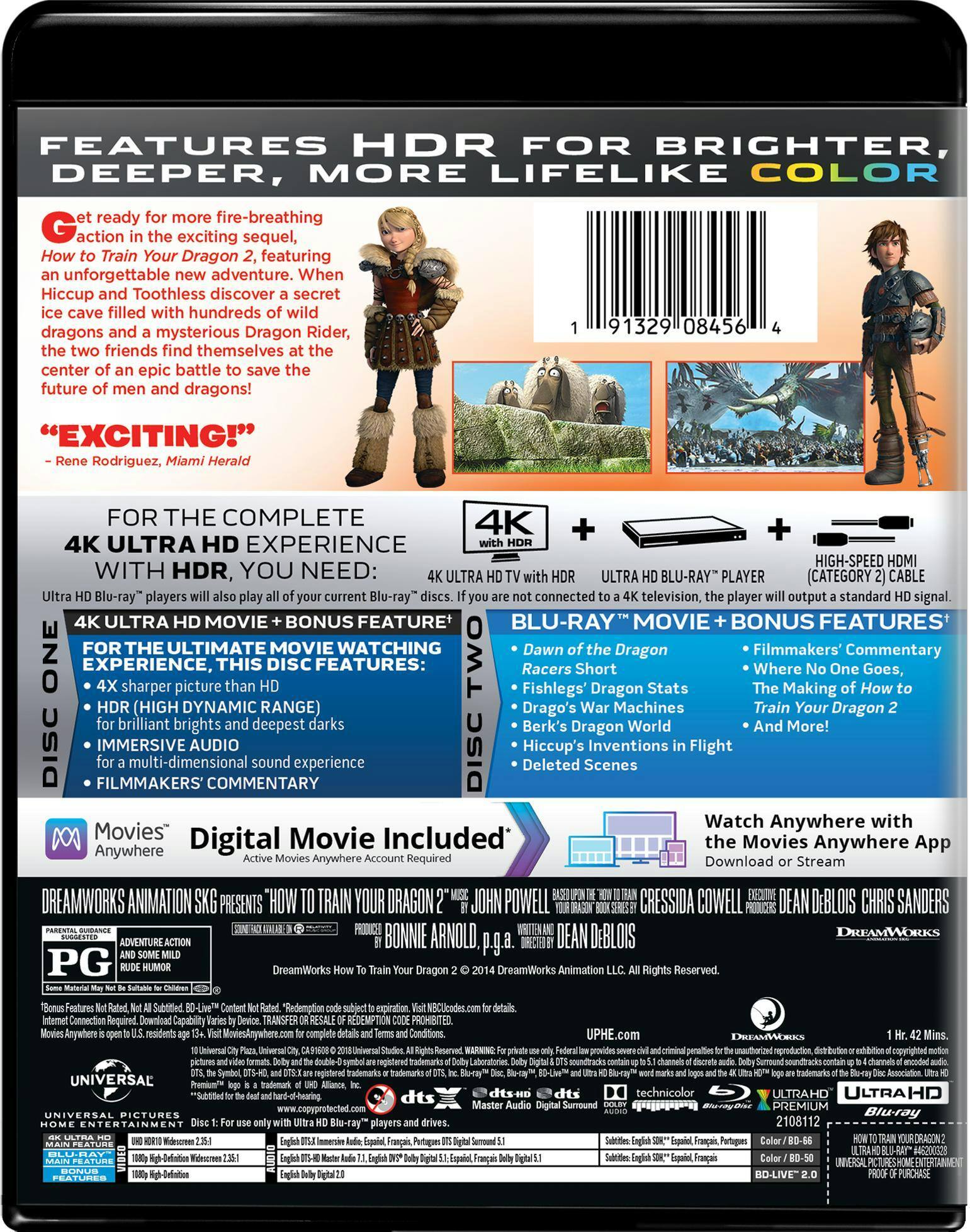 Back. How to Train Your Dragon 2 (4K Ultra HD) [UHD].