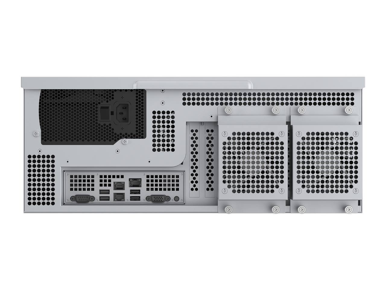 Alt View 6. Rosewill - Rosewill 4U Server Chassis | 4 GPUs | 8 Hot-Swap SATA/SAS | E-ATX | USB 3.2 Type-C | Rail Kit | AI Servers - Black.