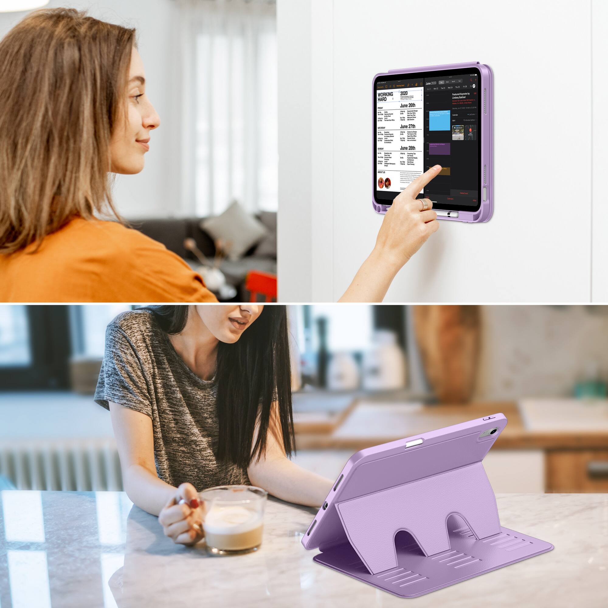 Sure, here is the corrected and grouped text from the image:

---

**Morning Routine**

**June 26th**

- 6:00 AM: Wake Up
- 6:30 AM: Exercise
- 7:00 AM: Shower
- 7:30 AM: Breakfast
- 8:00 AM: Commute

**June 27th**

- 6:00 AM: Wake Up
- 6:30 AM: Exercise
- 7:00 AM: Shower
- 7:30 AM: Breakfast
- 8:00 AM: Commute

**June 28th**

- 6:00 AM: Wake Up
- 6:30 AM: Exercise
- 7:00 AM: Shower
- 7:30 AM: Breakfast
- 8:00 AM: Commute

---

This text appears to be a schedule or routine planner displayed on a tablet.