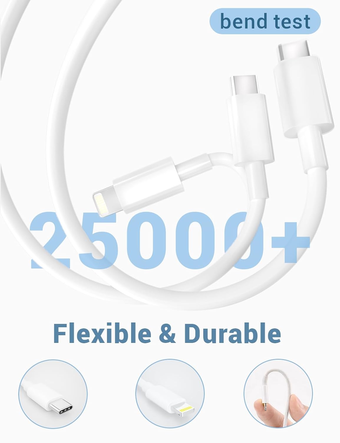 bend test  
25000+  
Flexible & Durable