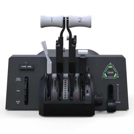 1 2 SPEED FEROU BRAKE 202at - PARK BRK N GEAR NOSE DOWN TRIM NOSE UP DOWN FLAP UP DOWN