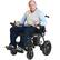 Front. Brick Attic - Portable Electric Wheelchair for Adults, 20 Miles Longer Travel All Terrain Foldable Home Power Wheelchair for Seniors - Black.