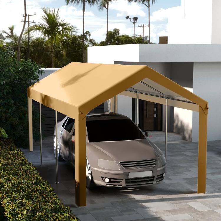 Alt View 2. PULUZ - 10 x 20ft Carport Roof, UV Resistant Canopy Replacement, Fits 84C-378V00 and 84C-206 Series - Beige.