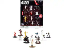 Set of 12 Diecast Figures "Star Wars" Movie Franchise "Nano Metalfigs" Series Diecast Models by Jada