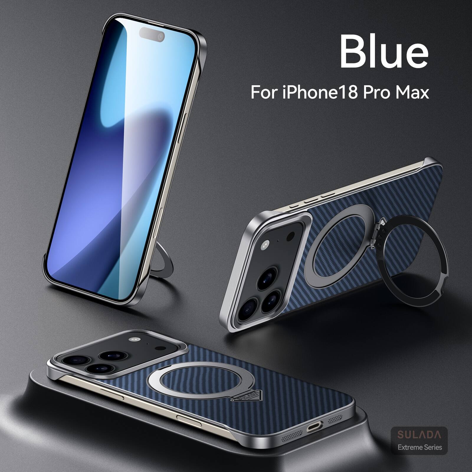 Dteck Shockproof Carbon Texture Phone Case for Apple iPhone 18 Pro Max ...