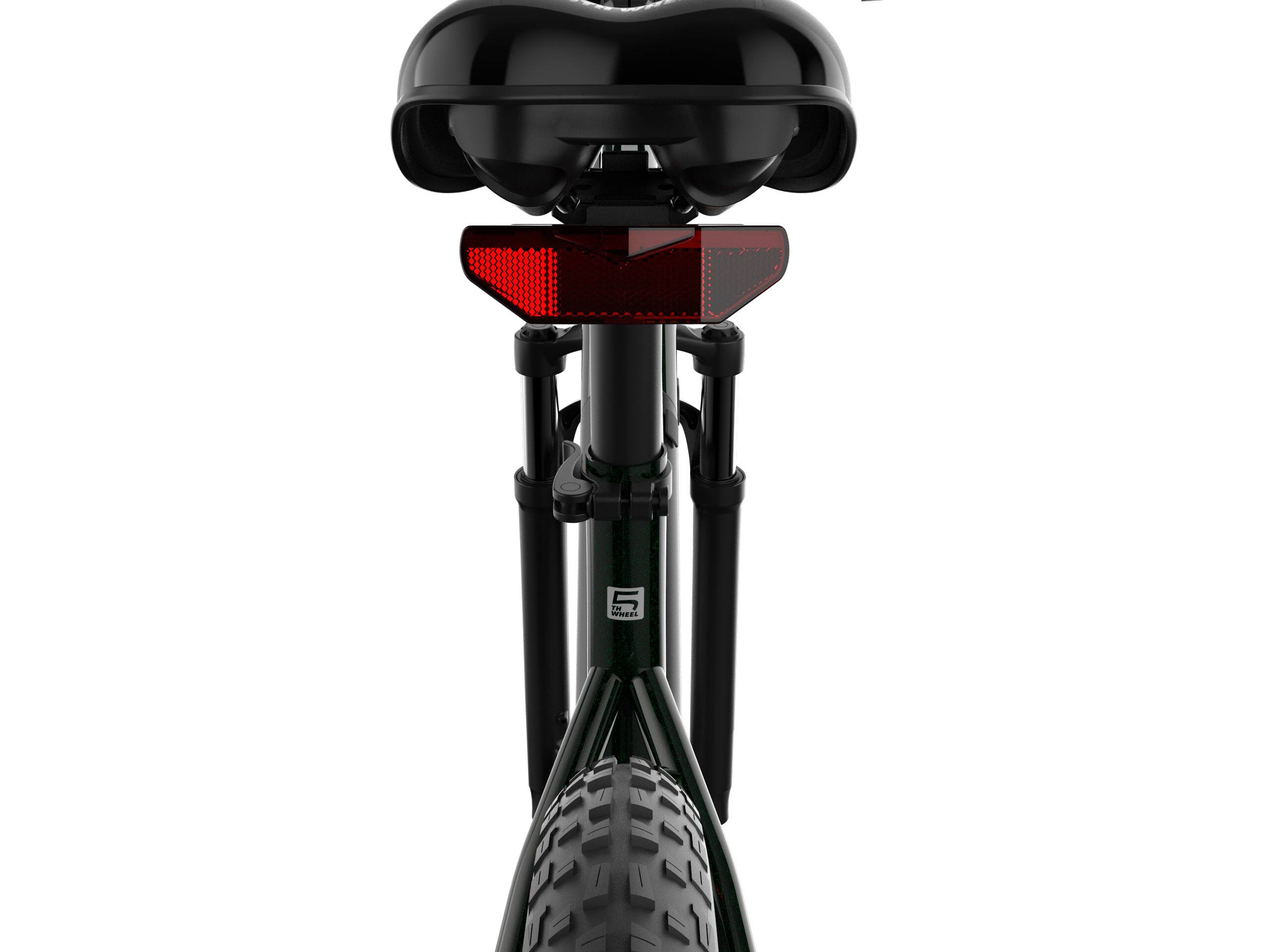 Left. 5th Wheel - IMPACT eBike w/ 22 mi Max Operating Range & 20 mph Max Speed - Black.