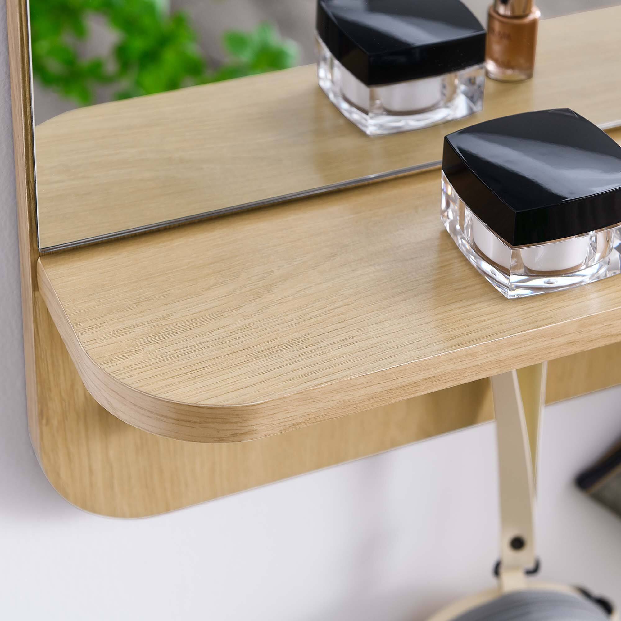 Alt View 1. Modway - Lumina Mirror by Modway - Oak.