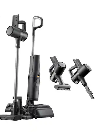 Front. Roborock - Roborock F25 ACE Combo Wet Dry Vacuum Cleaner, 5-in-1 Cordless Stick Vacuum Mop, Hard Floor Washer with 180° Lie-Flat.