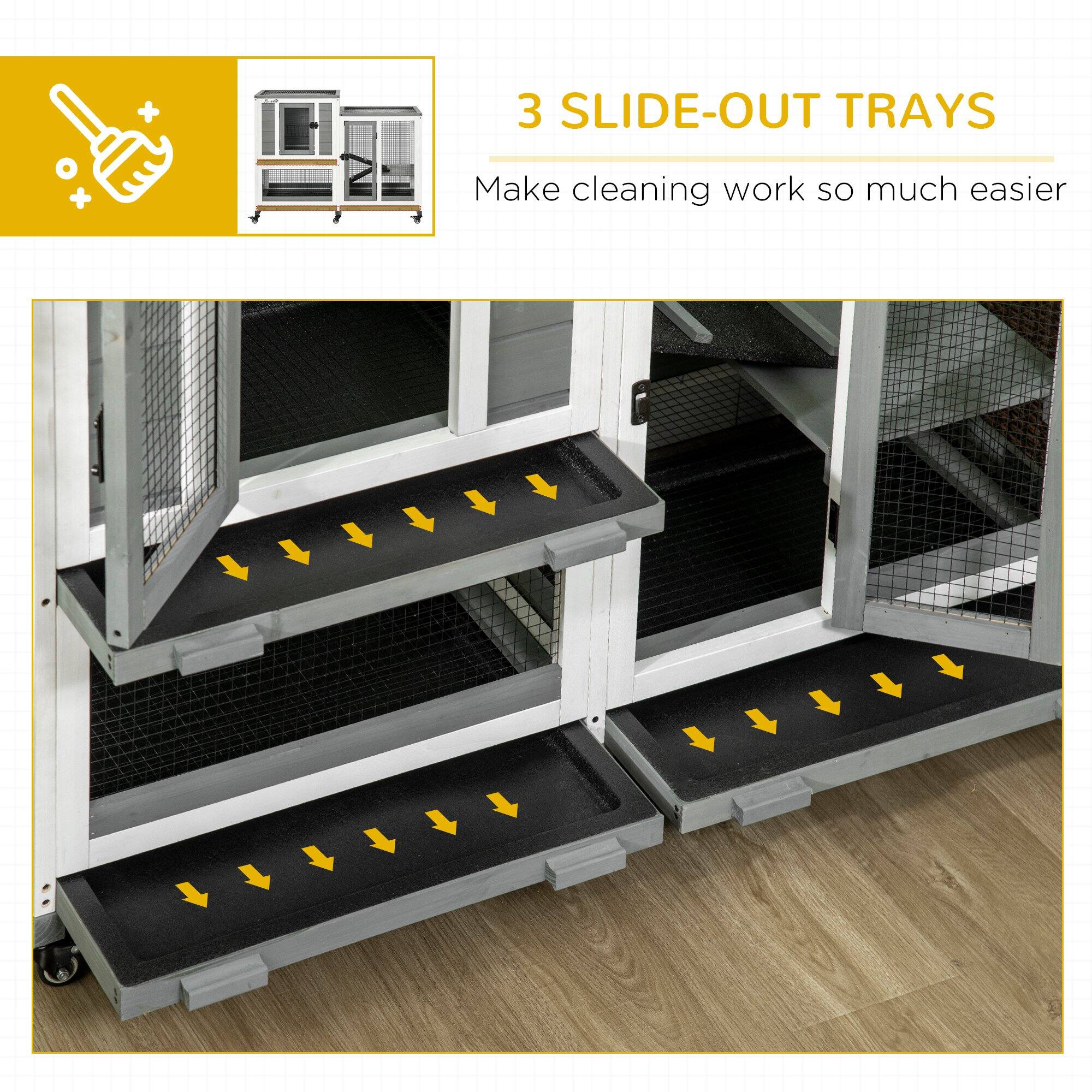 3 SLIDE-OUT TRAYS  
Make cleaning work so much easier