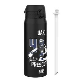 NFL PA ION8 Thermal Steel Water Bottle - Locked in Series Dak Prescott - Black