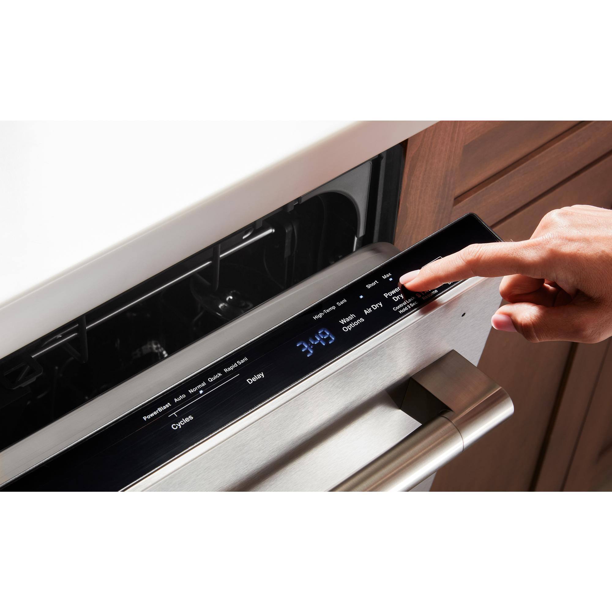 Rapid San Sari Quick Delay Normal  
Aroto PowerBlast Cycles  
Nae - Shor Power Dry - Sari Dry  
Conteottn a High/Teme Air Mo Migh Wash Options  
3:49