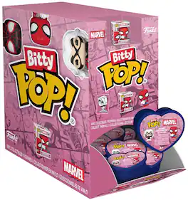 Funko - Bitty POP! Singles: Spider-Man Valentines (One Random Bitty POP! Per Purchase) - COLLECTIBLES - Multicolor