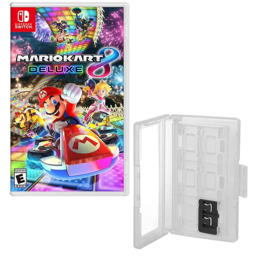 Hard Shell 12 Game Caddy, Mario Kart Deluxe for Nintendo Switch
