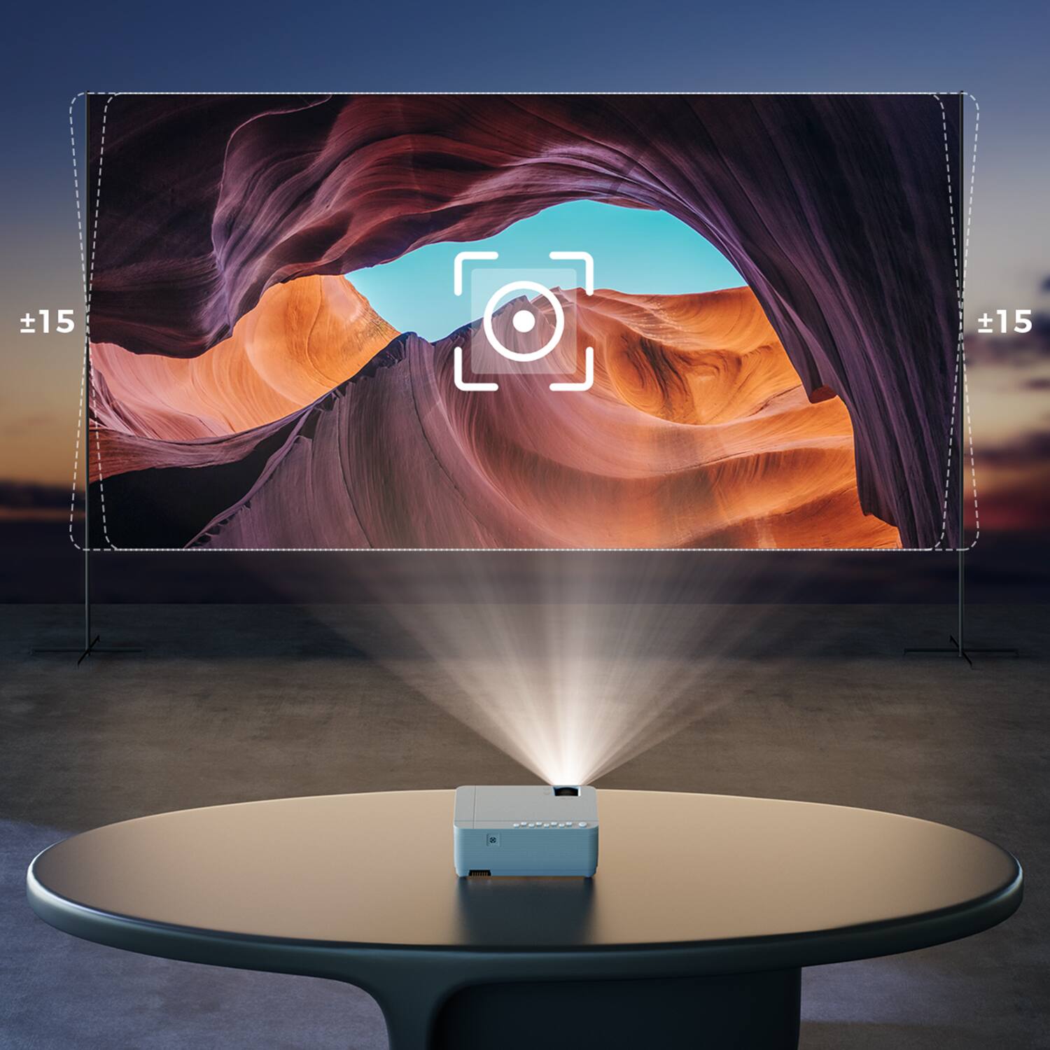 Alt View 23. Vankyo - Leisure 470 Pro Native 1080P Wireless Single LCD Mini Projector - White.