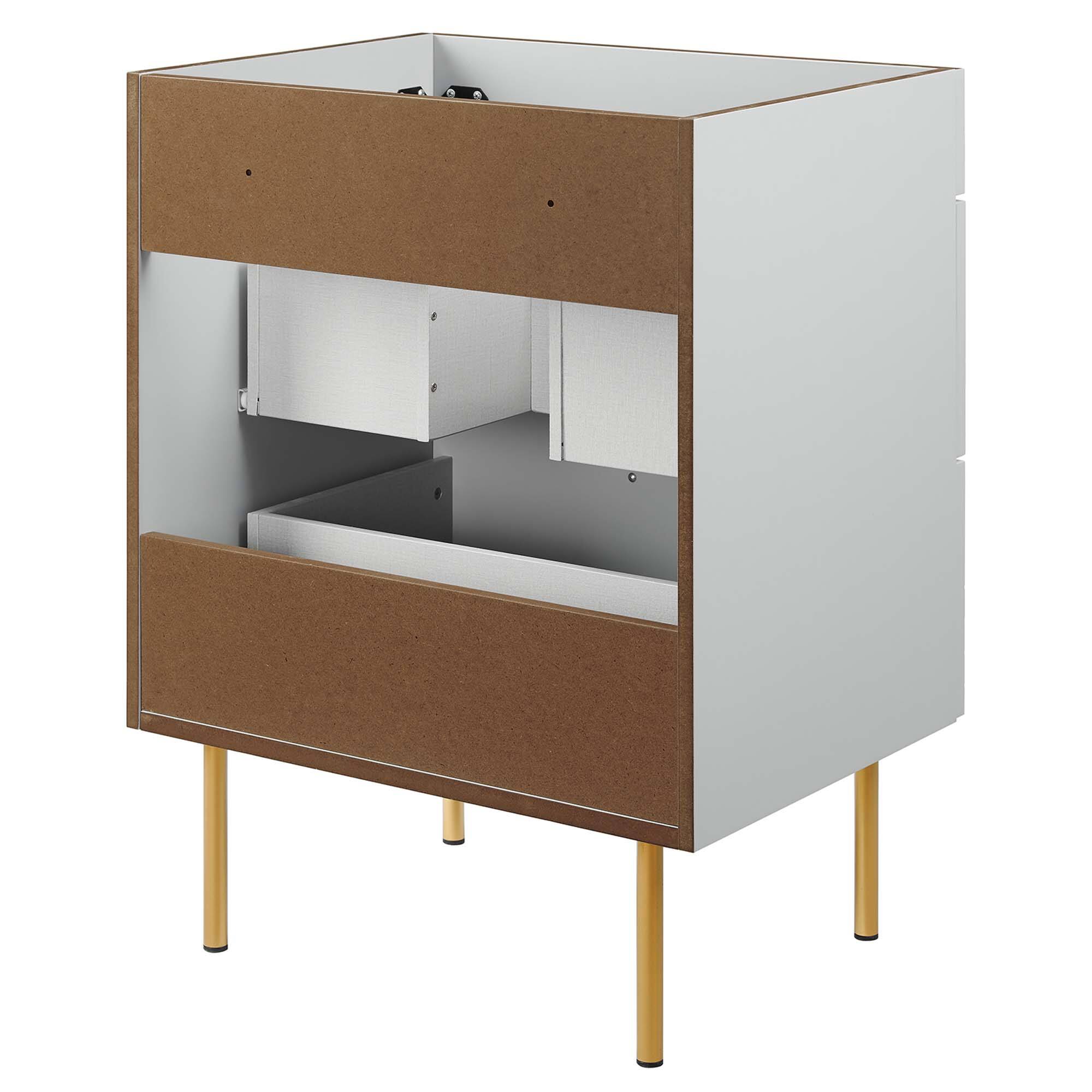 Alt View 2. Modway - Daybreak 24" Bathroom Vanity Cabinet (Sink Basin Not Included) by Modway - Light Gray.