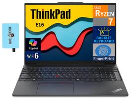 Lenovo - ThinkPad Laptop 16.0 WUXGA Display (AMD Ryzen 7 7735U, 16GB DDR5, Win 11 Pro) w/DKZ USB Port Expander - Graphite Black