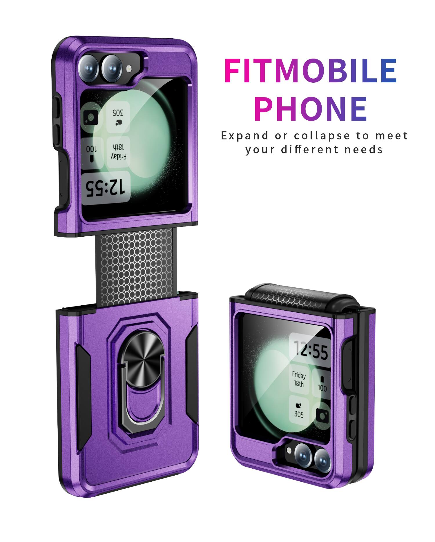 100 305 18th Friday FITMOBILE PHONE Expand or collapse to meet your different needs 12:55 12:55 Friday 18th 100 305