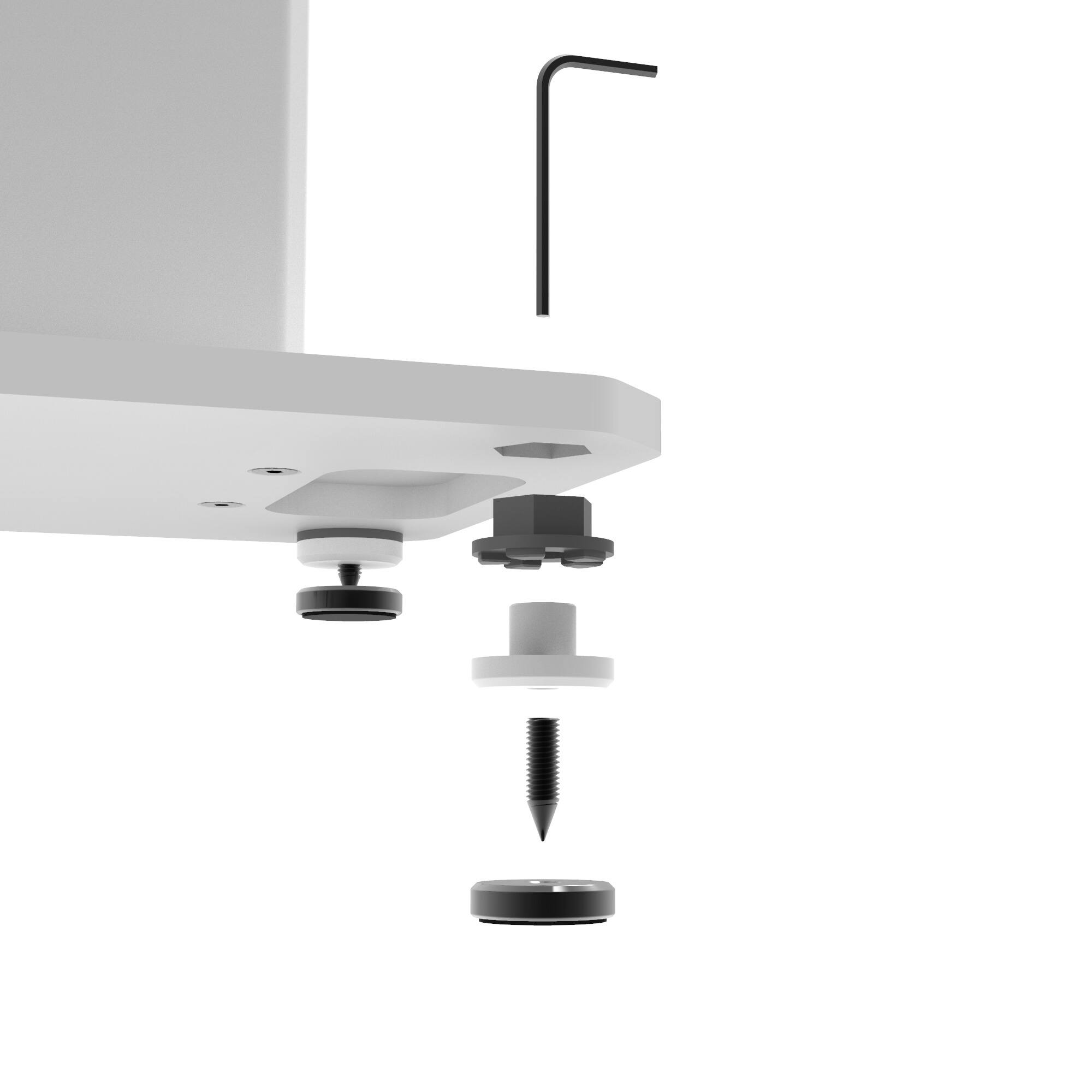 Alt View 13. Kanto - 22" Tall Fillable Bookshelf Speaker Floor Stands (Pair) - White.