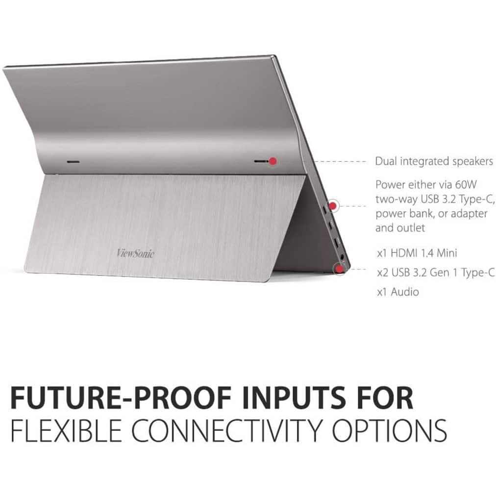 Alt View 22. ViewSonic - VG1655 15.6 LCD FHD Monitor (DisplayPort USB, HDMI) - Silver.
