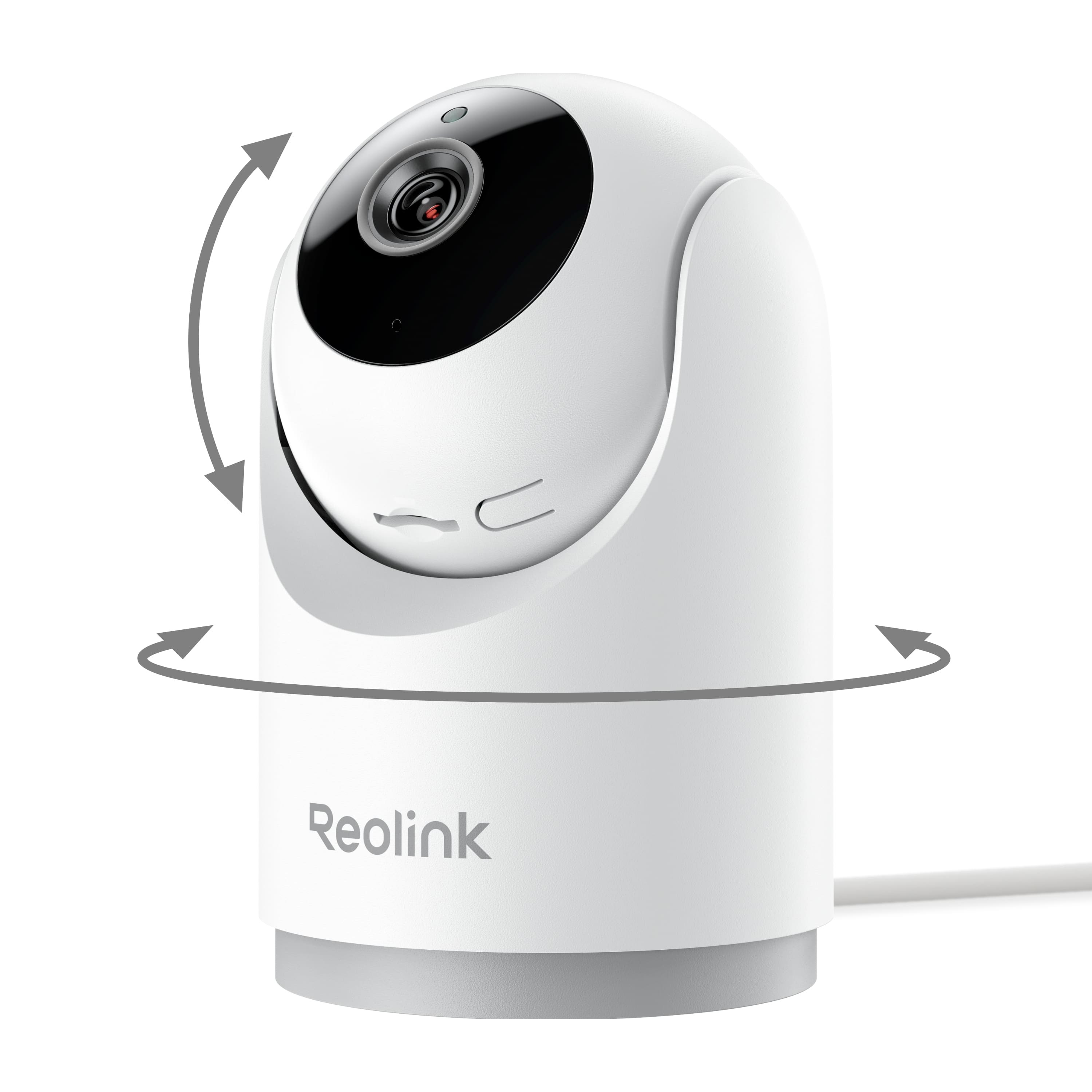 Front. Reolink - E331 2K+ 5MP Indoor Camera Wired Wi-Fi Pan Tilt Baby + Pet Monitor Camera with Auto-Tracking and Cry Detection - White.