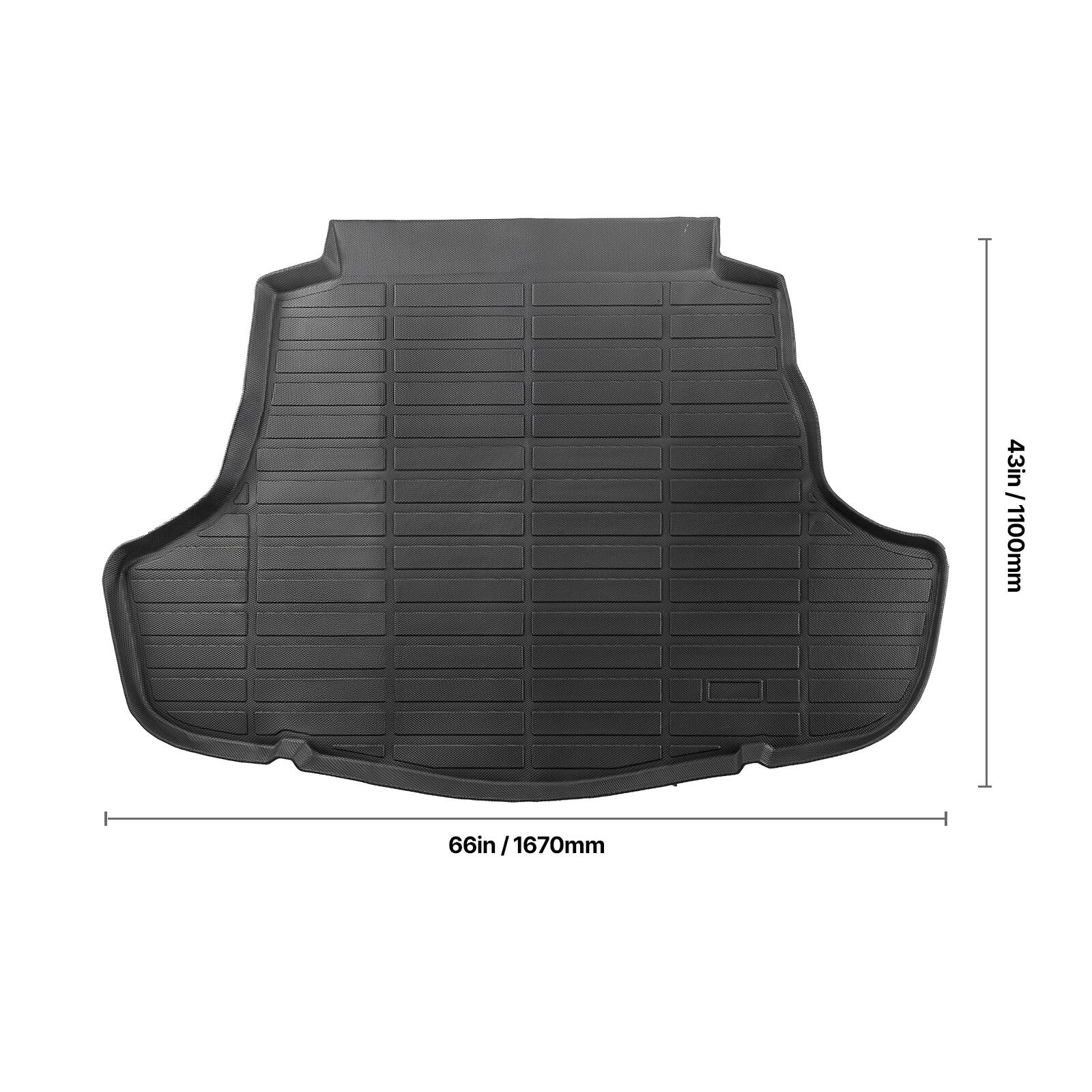 43in / 1100mm  
66in / 1670mm