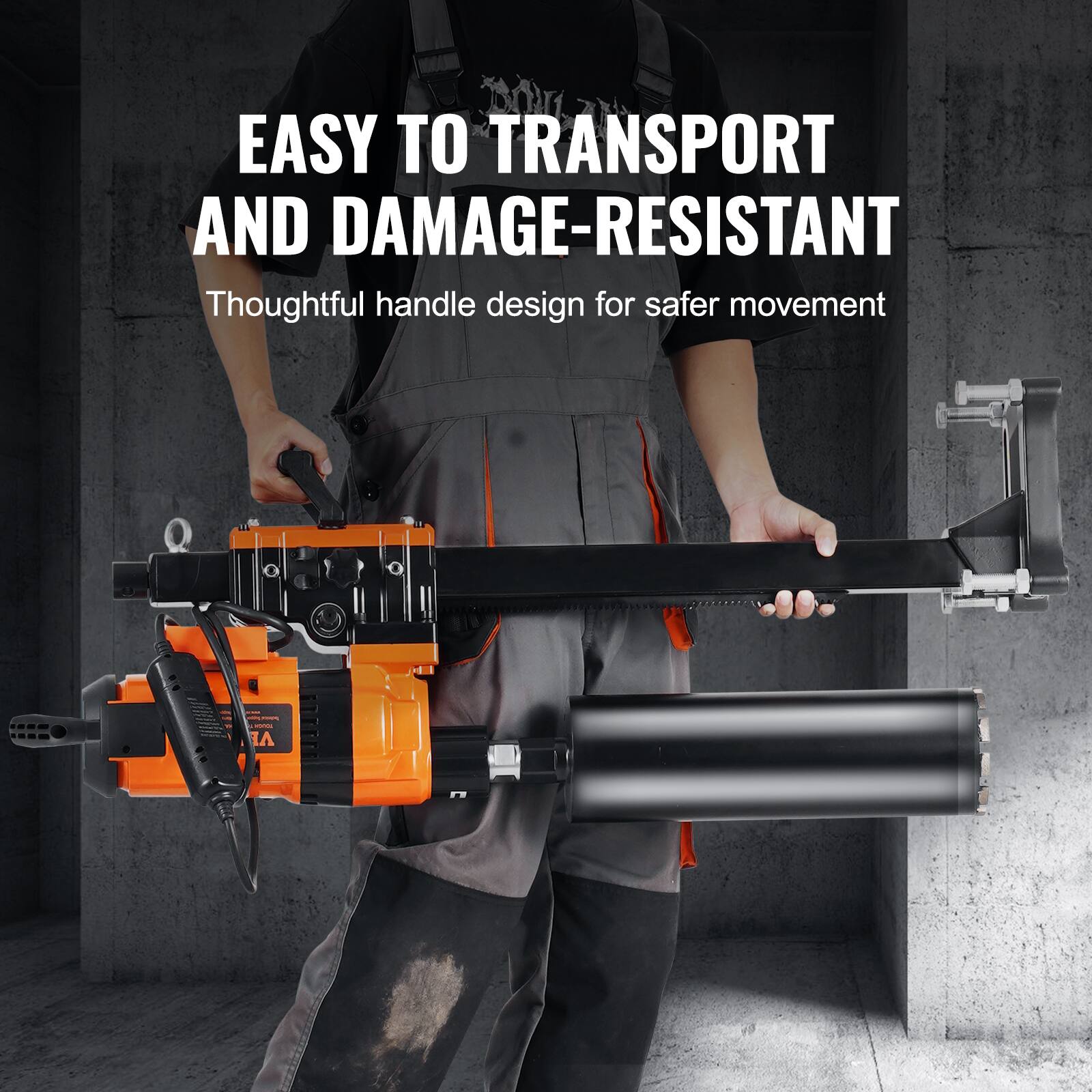 EASY TO TRANSPORT AND DAMAGE-RESISTANT  
Thoughtful handle design for safer movement