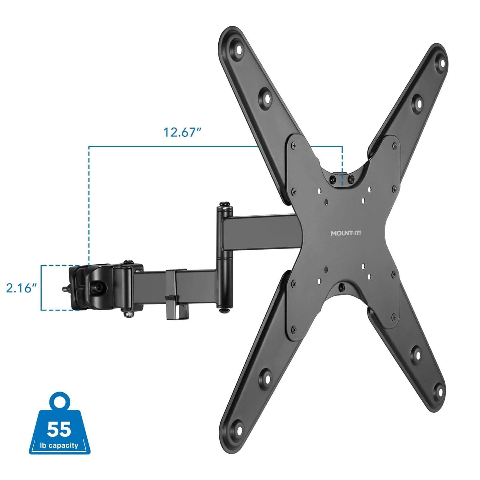 12.67" MOUNT-IT 2.16" 55 lb capacity