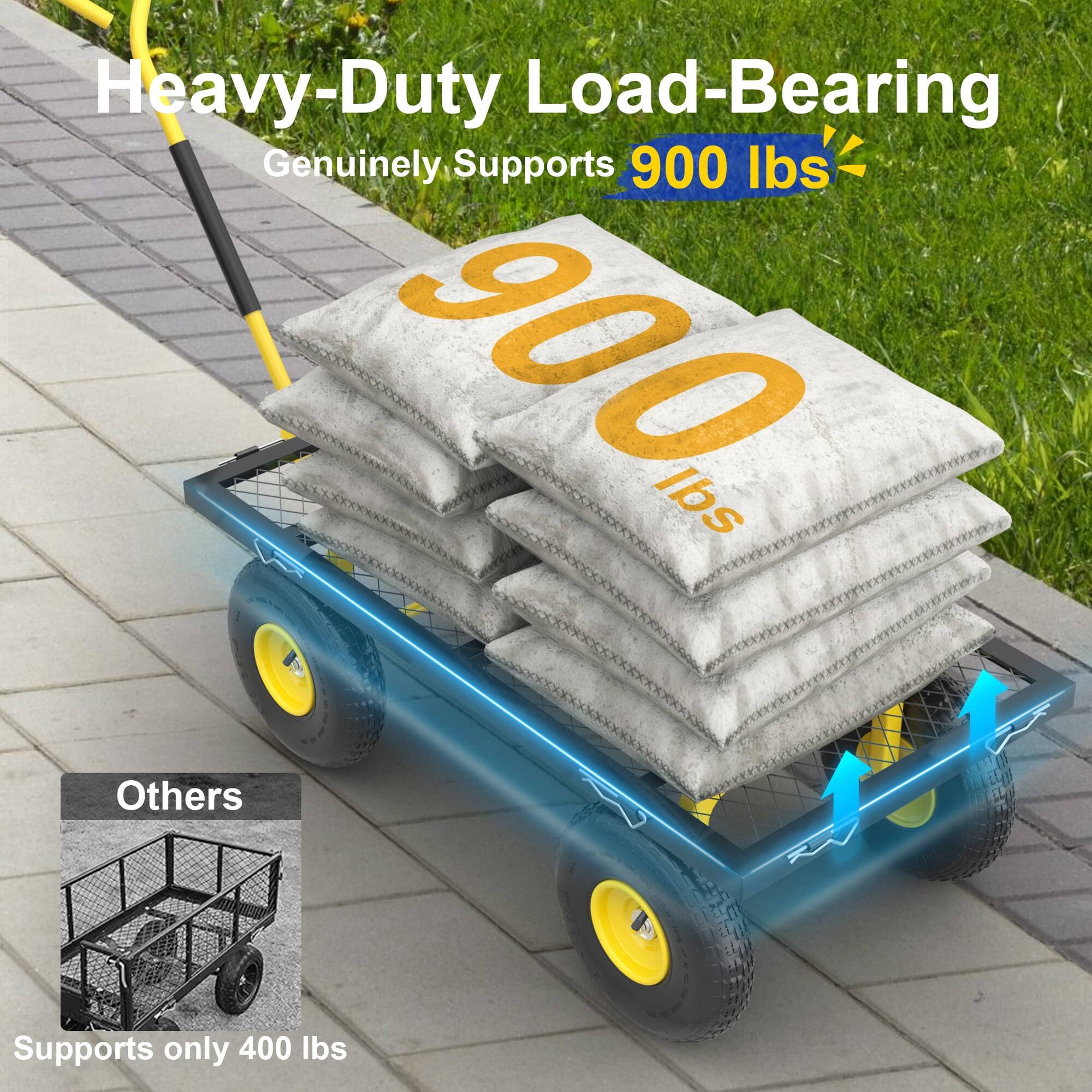 Heavy-Duty Load-Bearing  
Genuinely Supports 900 lbs

Others  
Supports only 400 lbs