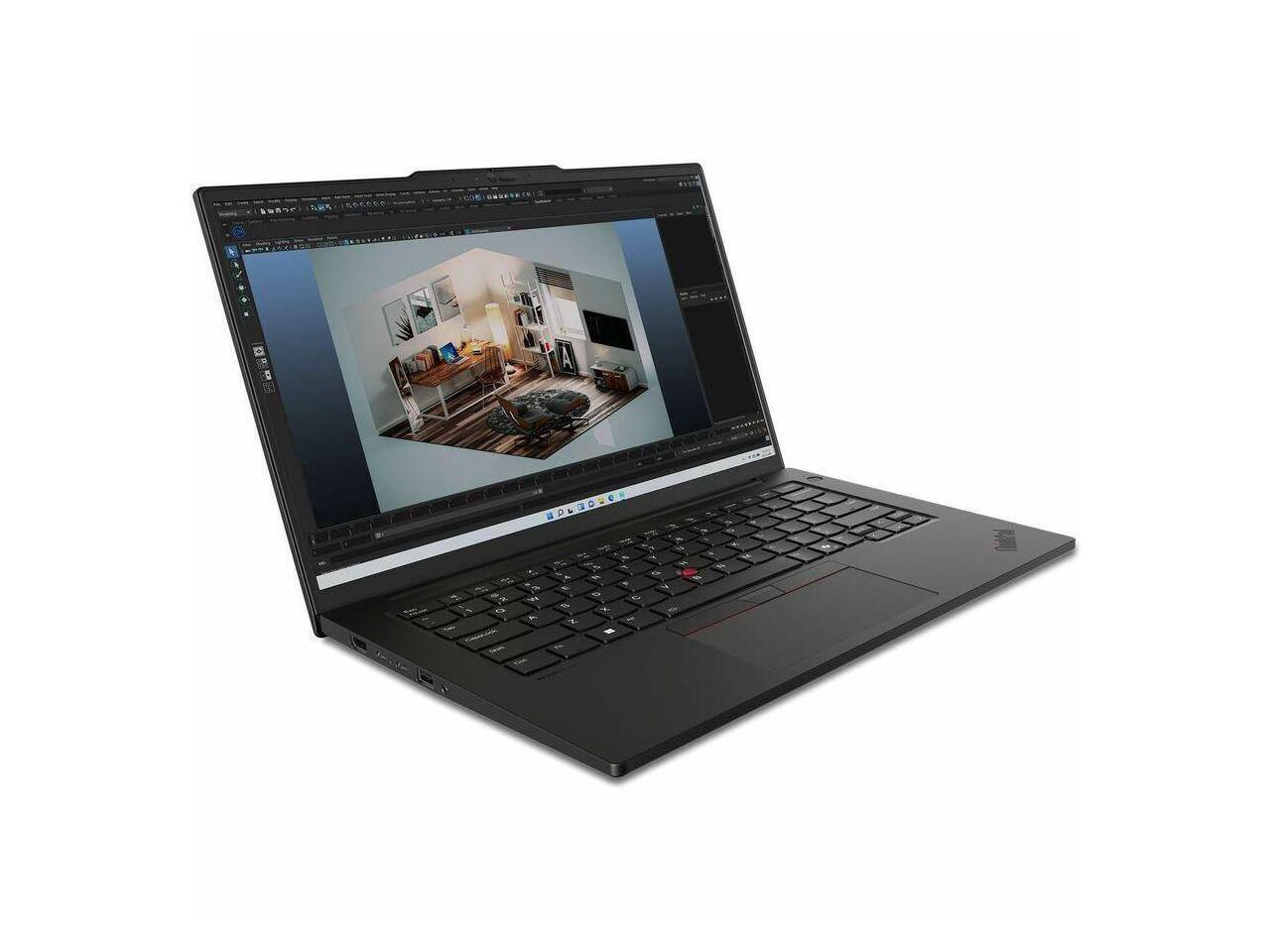 Alt View 3. Lenovo - Lenovo ThinkPad P1 Gen 6 14.5" Intel Core Ultra 7 155H 16GB Memory 512GB SSD Windows 11 Pro 21G2001MUS - Black.