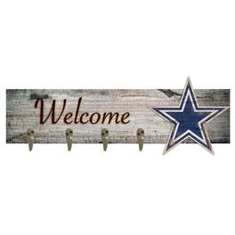 Fan Creations - Dallas Cowboys 24" x 6" Mounted Coat Hanger - Multicolor
