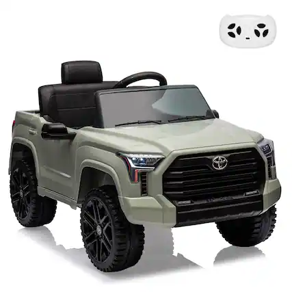 Front. GAOMON - Electric Car for Kids, 12v Ride on Truck Car, Off-Road Kids Pickup Car with Remote Control, Spring Suspension, LED - blue.