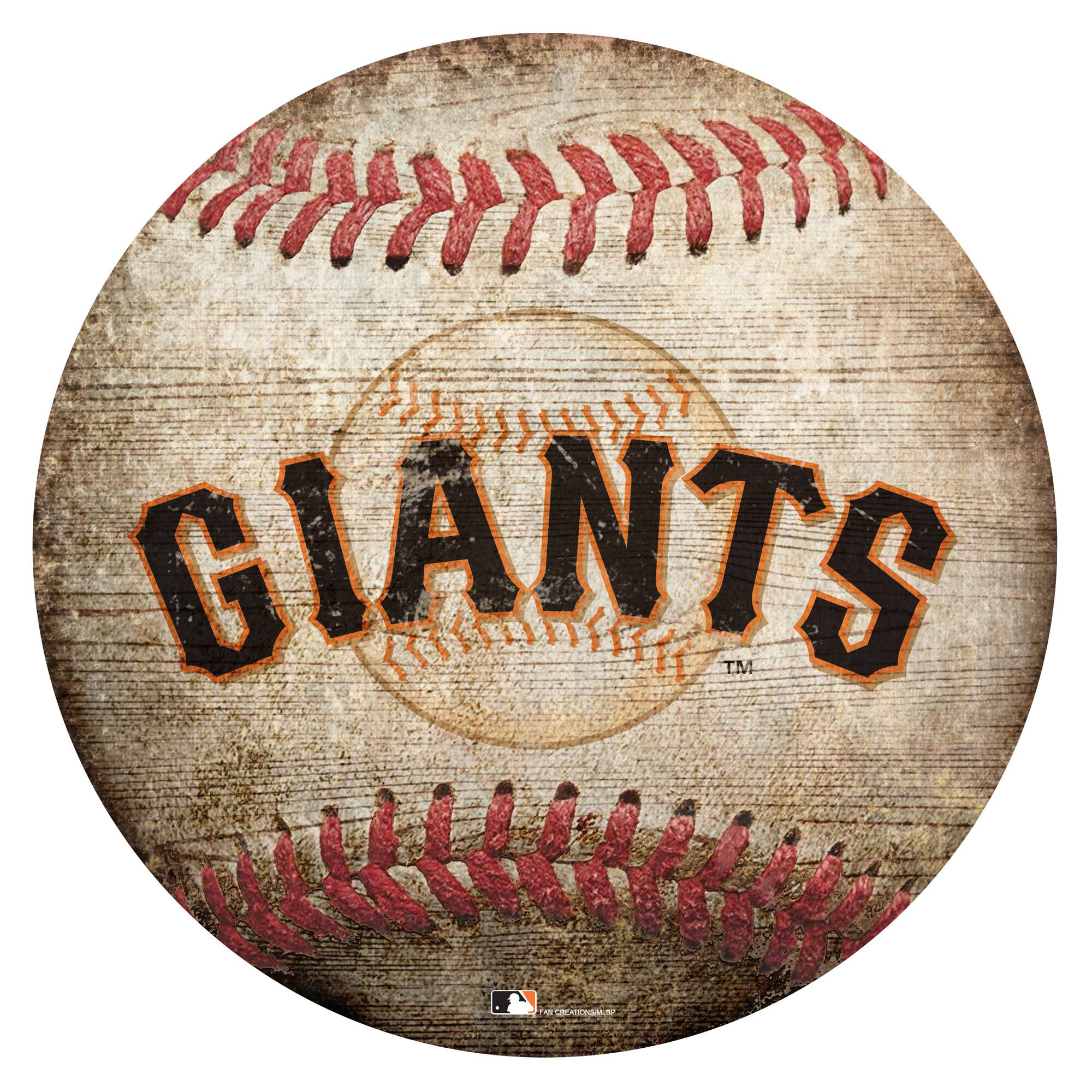 San Francisco Giants 12'' x 12'' Baseball Sign