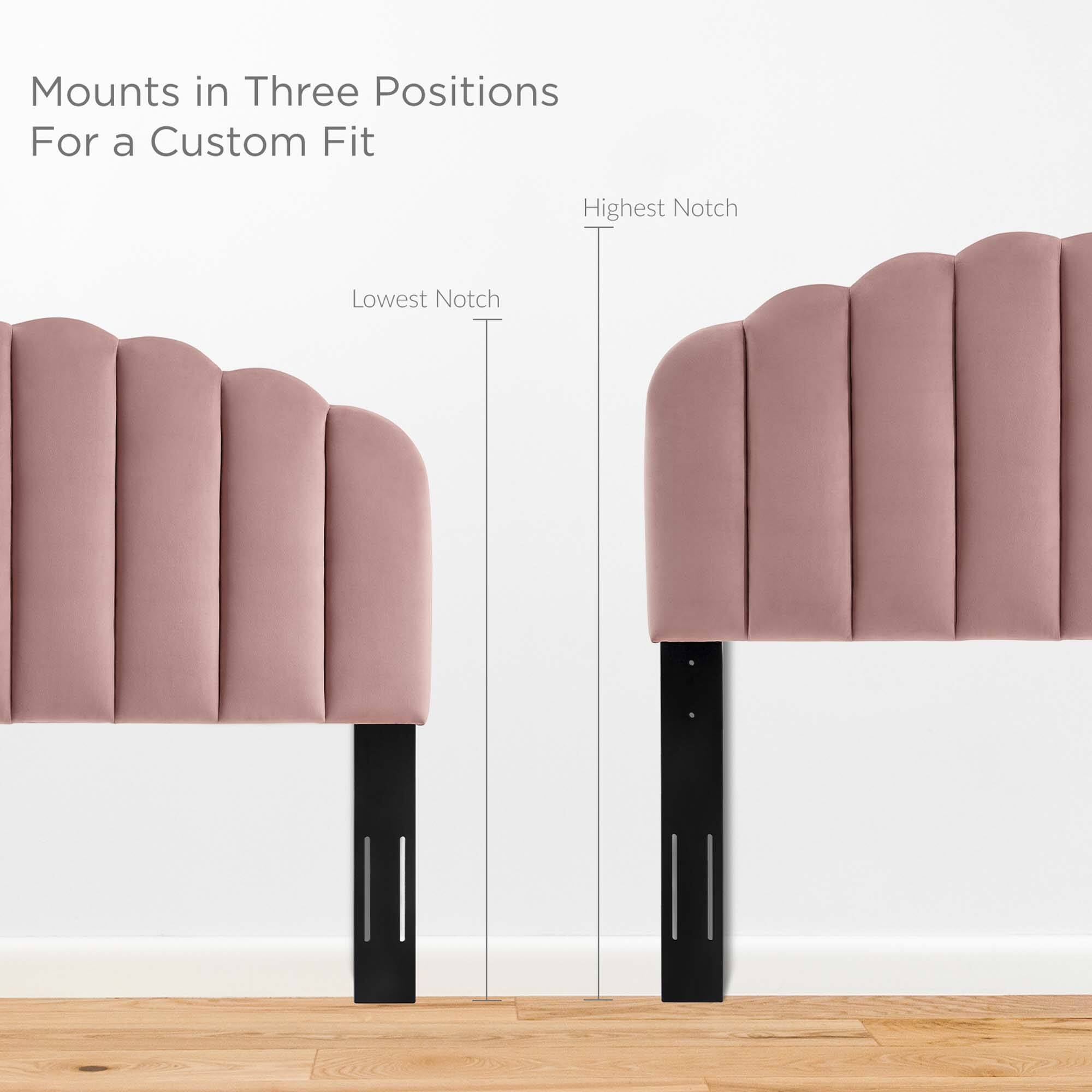 Mounts in Three Positions  
For a Custom Fit  

Highest Notch  
Lowest Notch