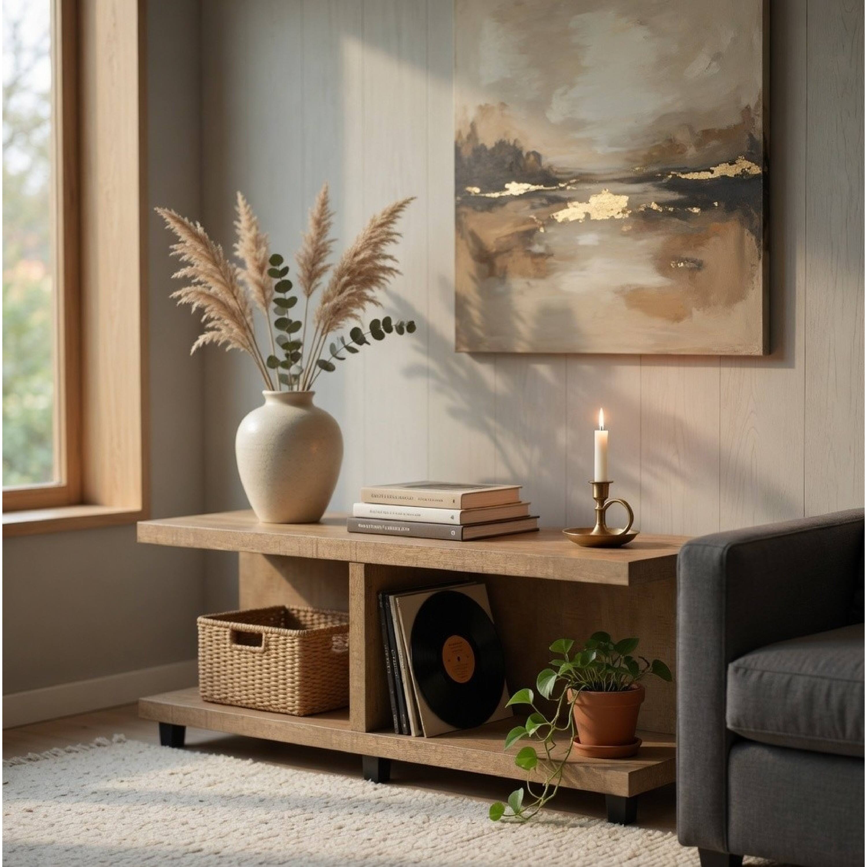 Alt View 7. Manhattan Lane - Chet Square Cocktail Coffee Table, Open Cube Base, Wood 54 Inch - Mango Brown.