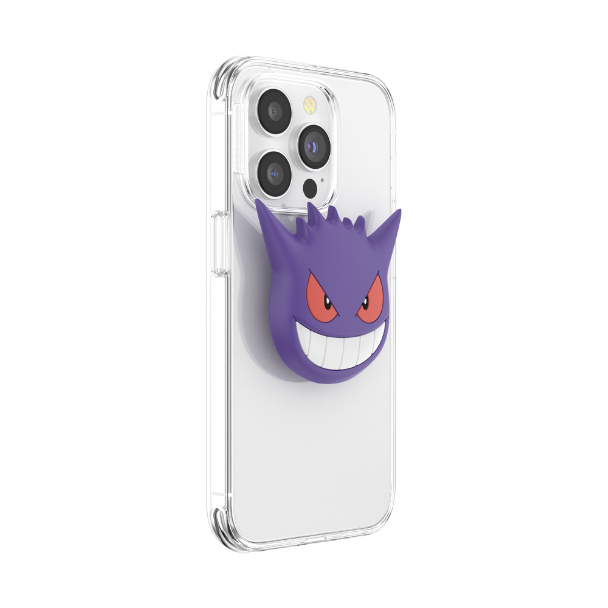 Alt View 2. PopSockets - Adhesive PopGrip Universal Grip & Stand for Cell Phones - Pokemon - Gengar Face.