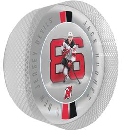 Mustang Drinkware - Jack Hughes New Jersey Devils Crystal Ribbon Puck - Multicolor