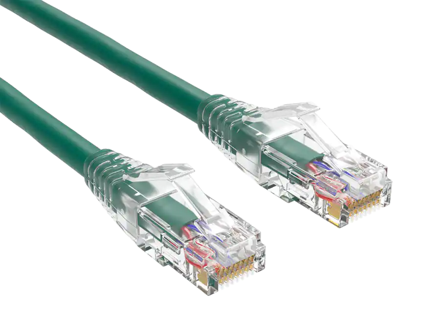 Cable Riser Outside Cable Leader Cat 6 Ethernet Cable, 24 AWG Clear Boot RJ45 Patch ...
