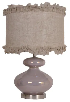 Front. Crestview Collection - Courtney Leigh Table Lamp 21.5 Inches Tall - Multicolored.