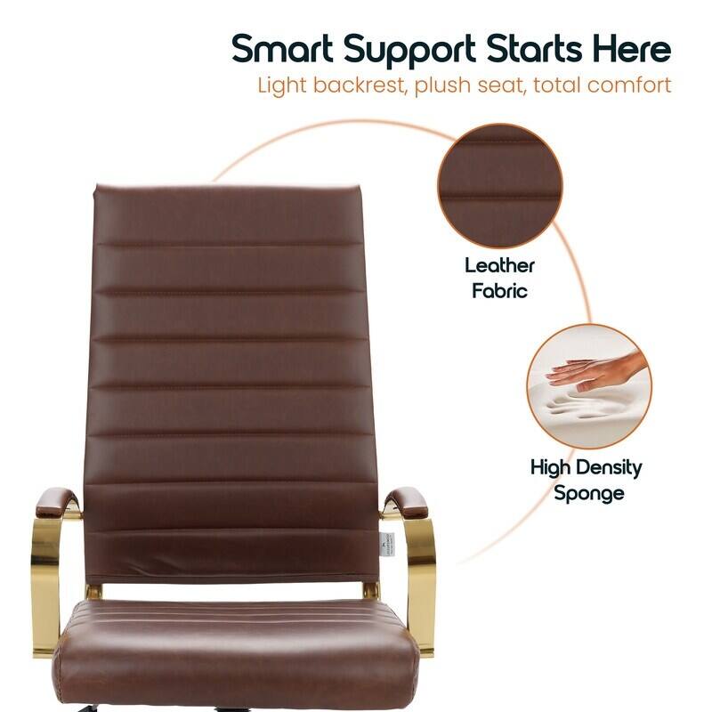 Smart Support Starts Here  
Light backrest, plush seat, total comfort  

Leather Fabric  
High Density Sponge