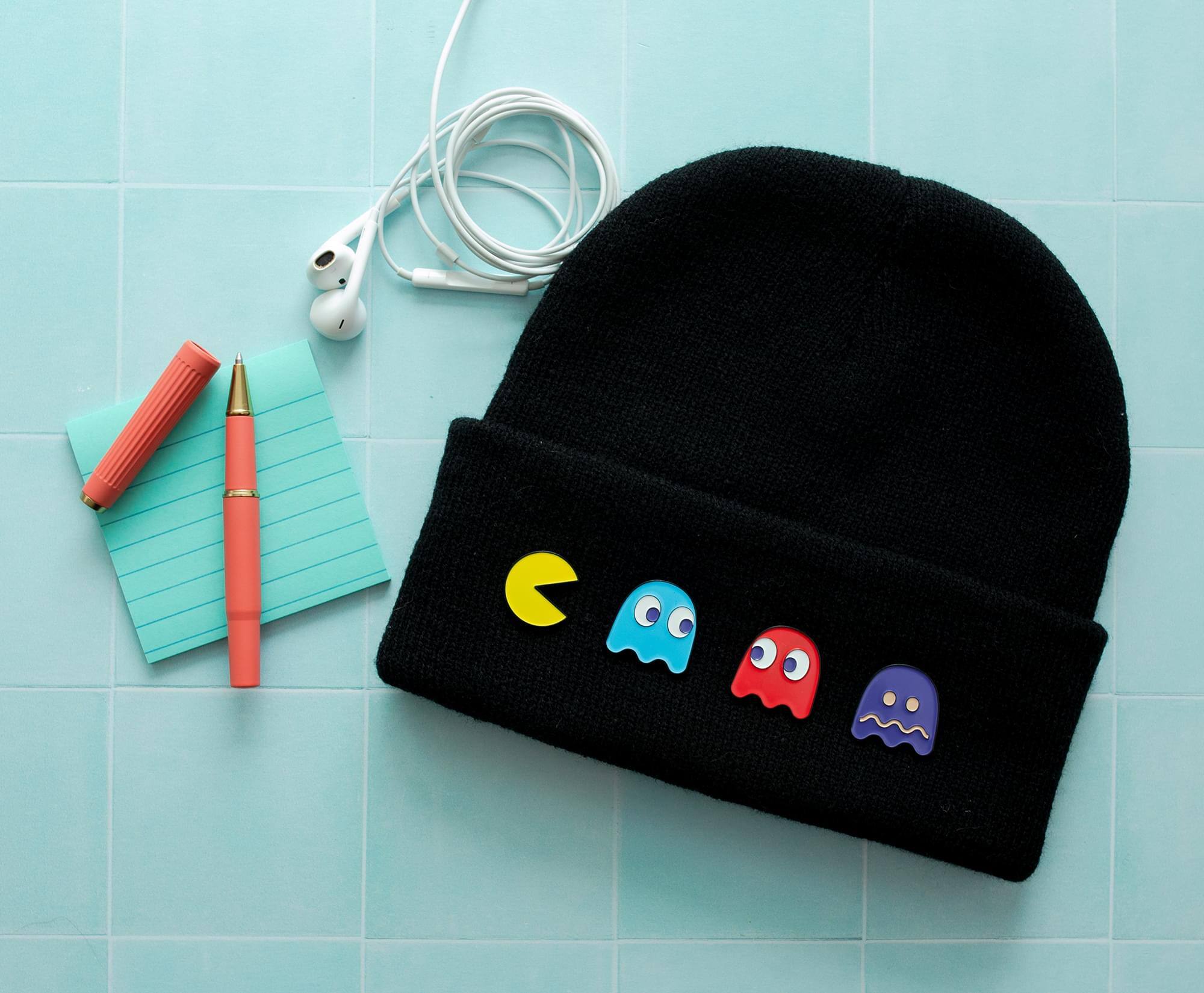 PAC MAN Classic Characters 4 Piece Enamel Pin Set | Toynk