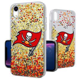 Keyscaper - NFL - Tampa Bay Buccaneers iPhone Glitter Case with Confetti Design - 15 - Multicolor