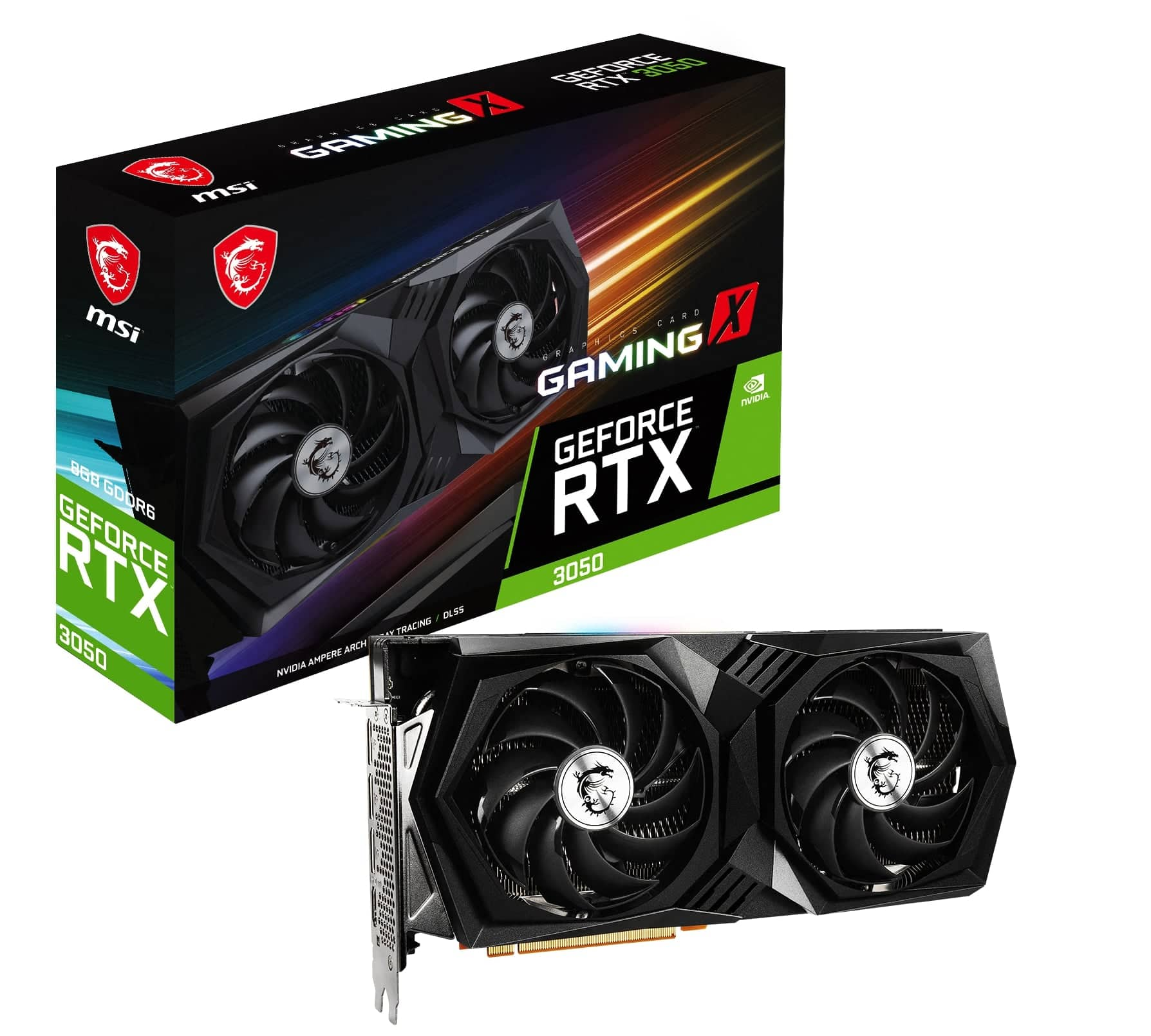 Best Buy: MSI NVIDIA GeForce RTX 3050 Gaming X 8G 8GB GDDR6 PCI Express 4.0  Graphics Card Black RTX 3050 Gaming X 8G